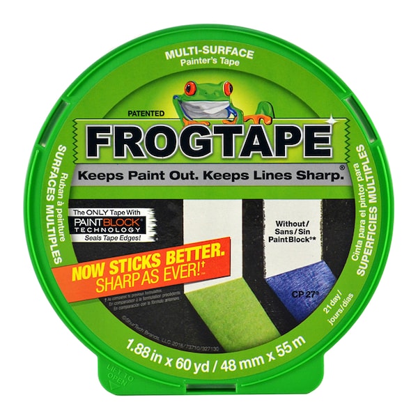 Frogtape 1.88" x 60 Yds Frog Tape MultiSurface Painter's Masking Tape 143177 Zoro